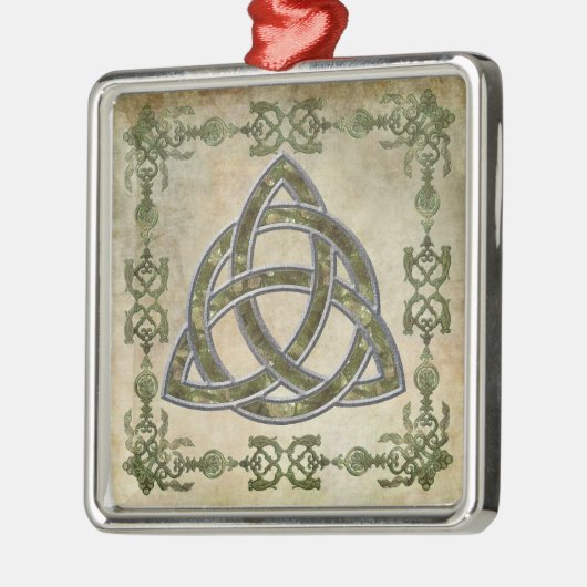 Triquetra Natural Metalen Ornament (Links)