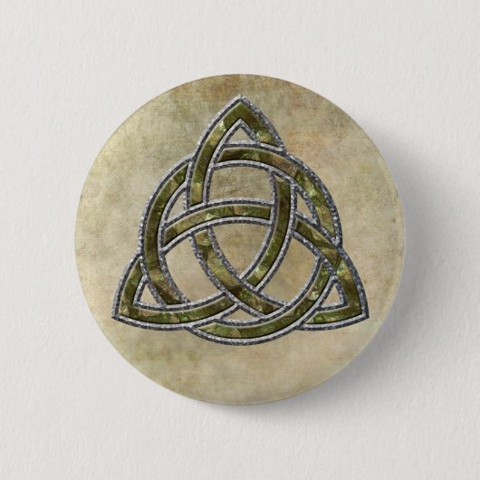 Triquetra Natural Ronde Button 5,7 Cm (Voorkant)