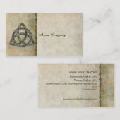 Triquetra Natural Visitekaartje (Voorkant / Achterkant)