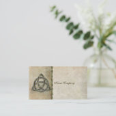 Triquetra Natural Visitekaartje (Staand voorkant)