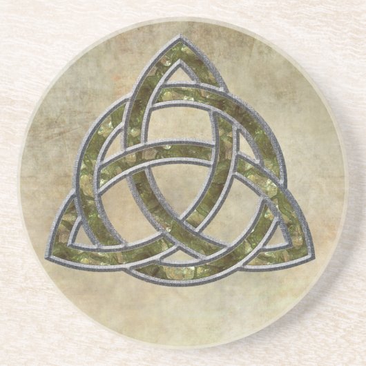 Triquetra Natural Zandsteen Onderzetter (Voorkant)