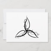 Triquetra Odin Norse Wicca Symbol Kaart (Voorkant)