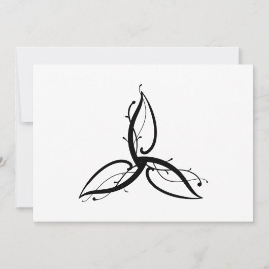 Triquetra Odin Norse Wicca Symbol Kaart (Voorkant)