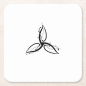 Triquetra Odin Norse Wicca Symbol Kartonnen Onderzetters (Voorkant)