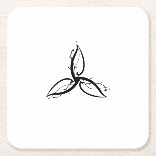Triquetra Odin Norse Wicca Symbol Kartonnen Onderzetters (Voorkant)