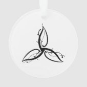 Triquetra Odin Norse Wicca Symbol Ornament (achterkant)