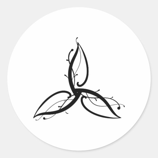 Triquetra Odin Norse Wicca Symbol Sticker (Voorkant)