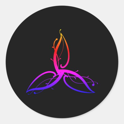 Triquetra Odin Norse Wicca Symbol Sticker (Voorkant)