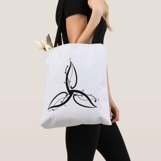 Triquetra Odin Norse Wicca Symbol Tote Bag (Dichtbij)