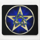 Triquetra Pentagram Mousepad Muismat (Voorkant)