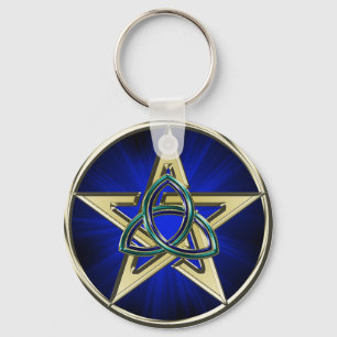 Triquetra Pentagram Sleutelhanger