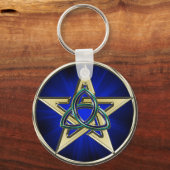 Triquetra Pentagram Sleutelhanger (Voorkant)