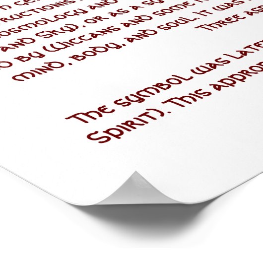 Triquetra-Poster Poster (Hoek)