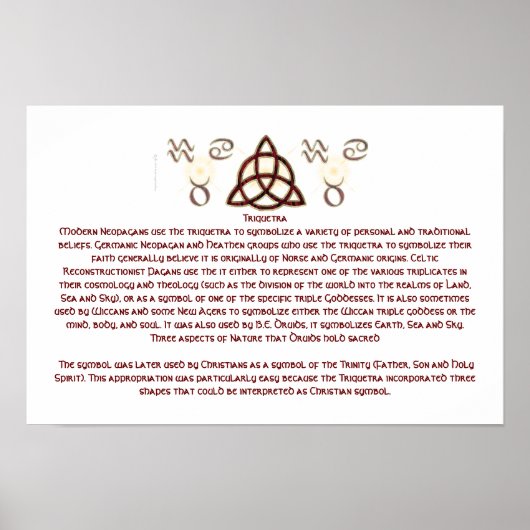 Triquetra-Poster Poster (Voorkant)