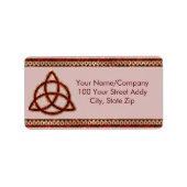 Triquetra Red Silk Etiket (Voorkant)