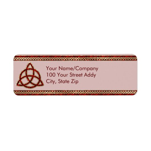 Triquetra Red Silk Etiket (Voorkant)
