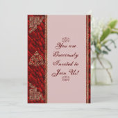 Triquetra Red Silk Kaart (Staand voorkant)