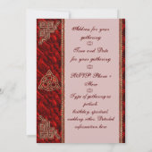 Triquetra Red Silk Kaart (Achterkant)