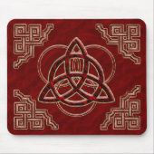 Triquetra Red Silk Muismat (Voorkant)