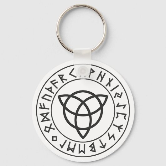 Triquetra Rune Shield Sleutelhanger (Voorkant)