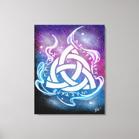 Triquetra sigil canvas afdruk (Voorkant)