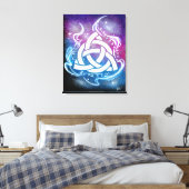 Triquetra sigil canvas afdruk (Insitu (Slaapkamer))