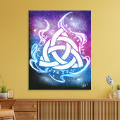 Triquetra sigil canvas afdruk (Insitu (Woonkamer))