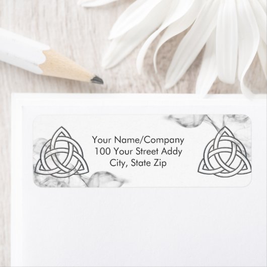 Triquetra Silver Bevel Etiket (Insitu)