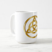 Triquetra symbol koffiemok (Voorkant links)
