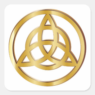Triquetra symbool vierkante sticker