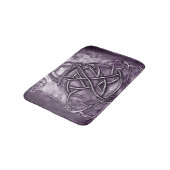 Triquetra Trinity Knot Lavender Paars Faux Metal Badmat (Gekanteld)