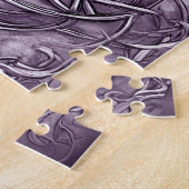 Triquetra Trinity Knot Lavender Paars Faux Metal Legpuzzel (Zijkant)