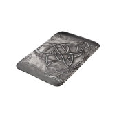 Triquetra Trinity Knot Silvery Pewter Faux Metal Badmat (Gekanteld)