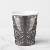 Triquetra Trinity Knot Silvery Pewter Faux Metal Papieren Bekers (Links)