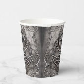 Triquetra Trinity Knot Silvery Pewter Faux Metal Papieren Bekers (Rechts)