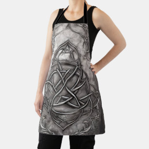 Triquetra Trinity Knot Silvery Pewter Faux Metal Schort