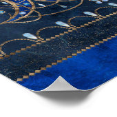 Triquetra Triple Moon Ornament met Moonstone Poster (Hoek)