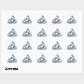 Triquetra Vierkante Sticker (Vel)
