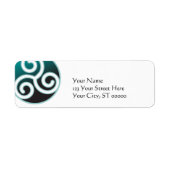 Tris Celtic Spiral Etiket (Voorkant)