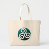 Tris Celtic Spiral Grote Tote Bag (Voorkant)