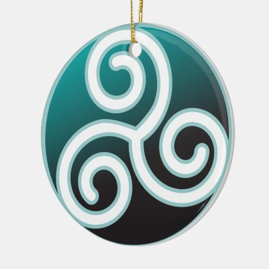 Tris Celtic Spiral Keramisch Ornament (Links)