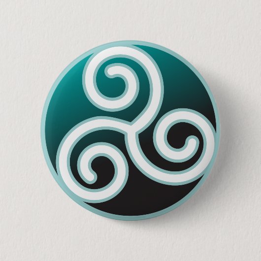 Tris Celtic Spiral Ronde Button 5,7 Cm (Voorkant)