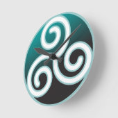 Tris Celtic Spiral Ronde Klok (Hoek)