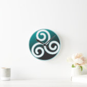 Tris Celtic Spiral Ronde Klok (Huis)