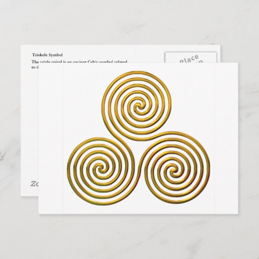 Tris-gold Briefkaart (Voorkant / Achterkant)