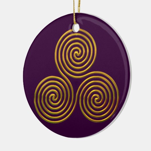 Tris-gold Keramisch Ornament (Links)