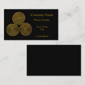 Tris-gold Visitekaartje (Voorkant / Achterkant)