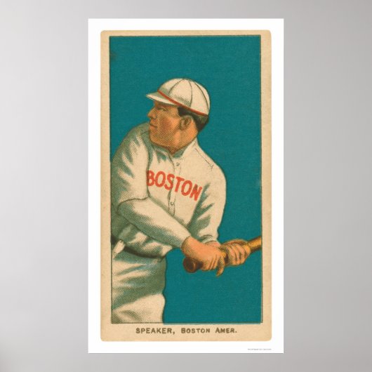 Tris Speaker Baseball 1911 Poster (Voorkant)