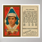 Tris Speaker Red Sox Baseball 1911 Poster (Voorkant)