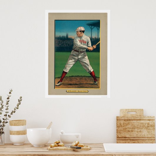 Tris Speaker Red Sox Great Baseball 1911 Poster (Keuken)